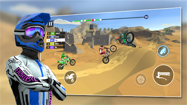 X3M摩托车(Moto Bike X3M Racing Game) 第2张图